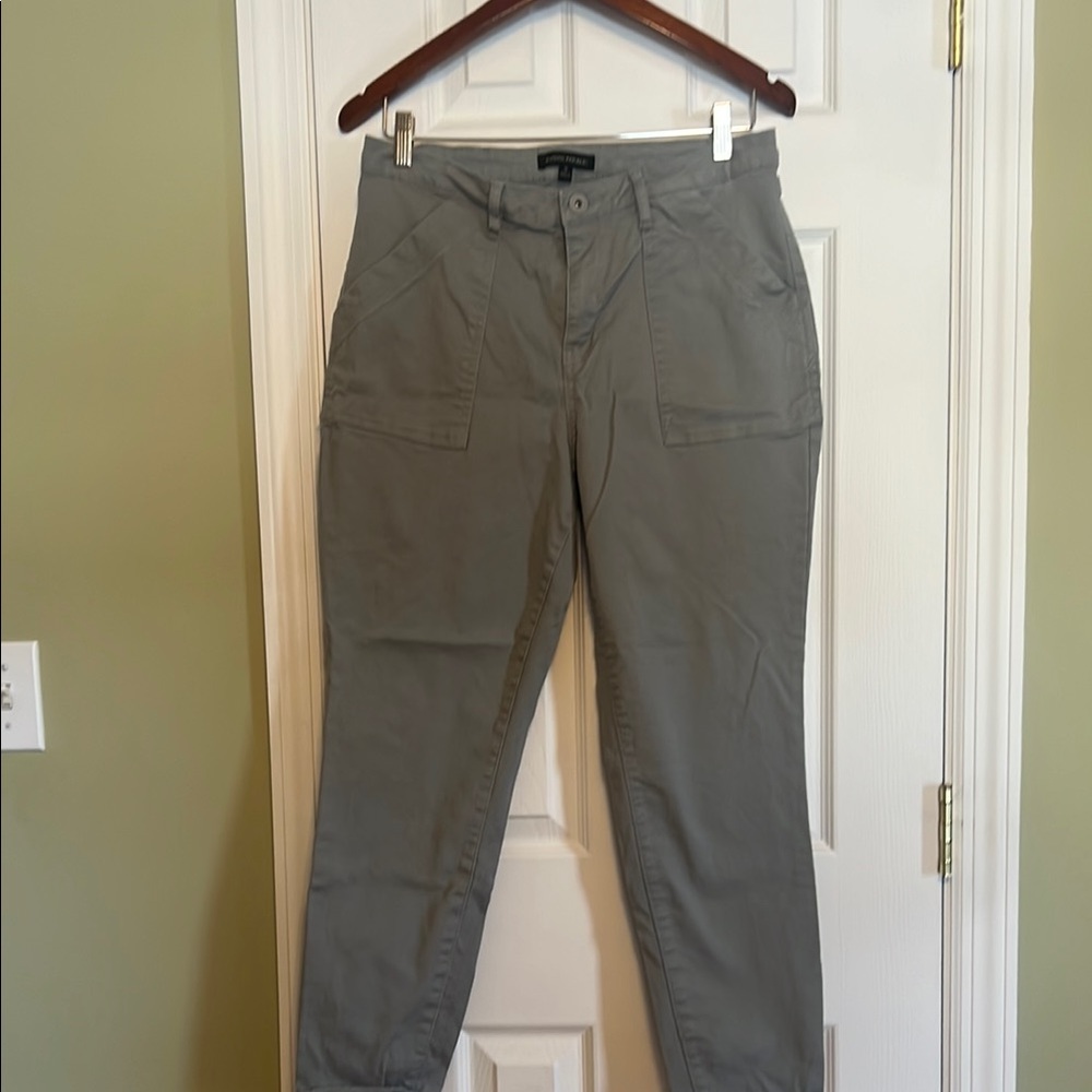 Gray Casual Pants